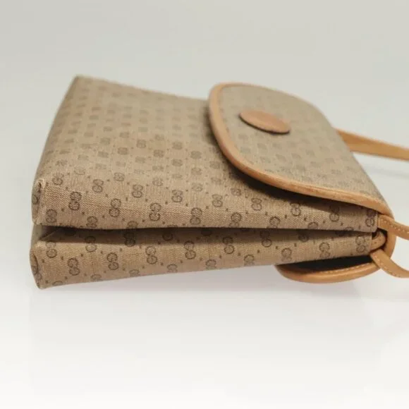 Authentic GUCCI Micro GG Supreme Shoulder Bag PVC Beige Gold 49 001 5548 - Picture 10 of 16